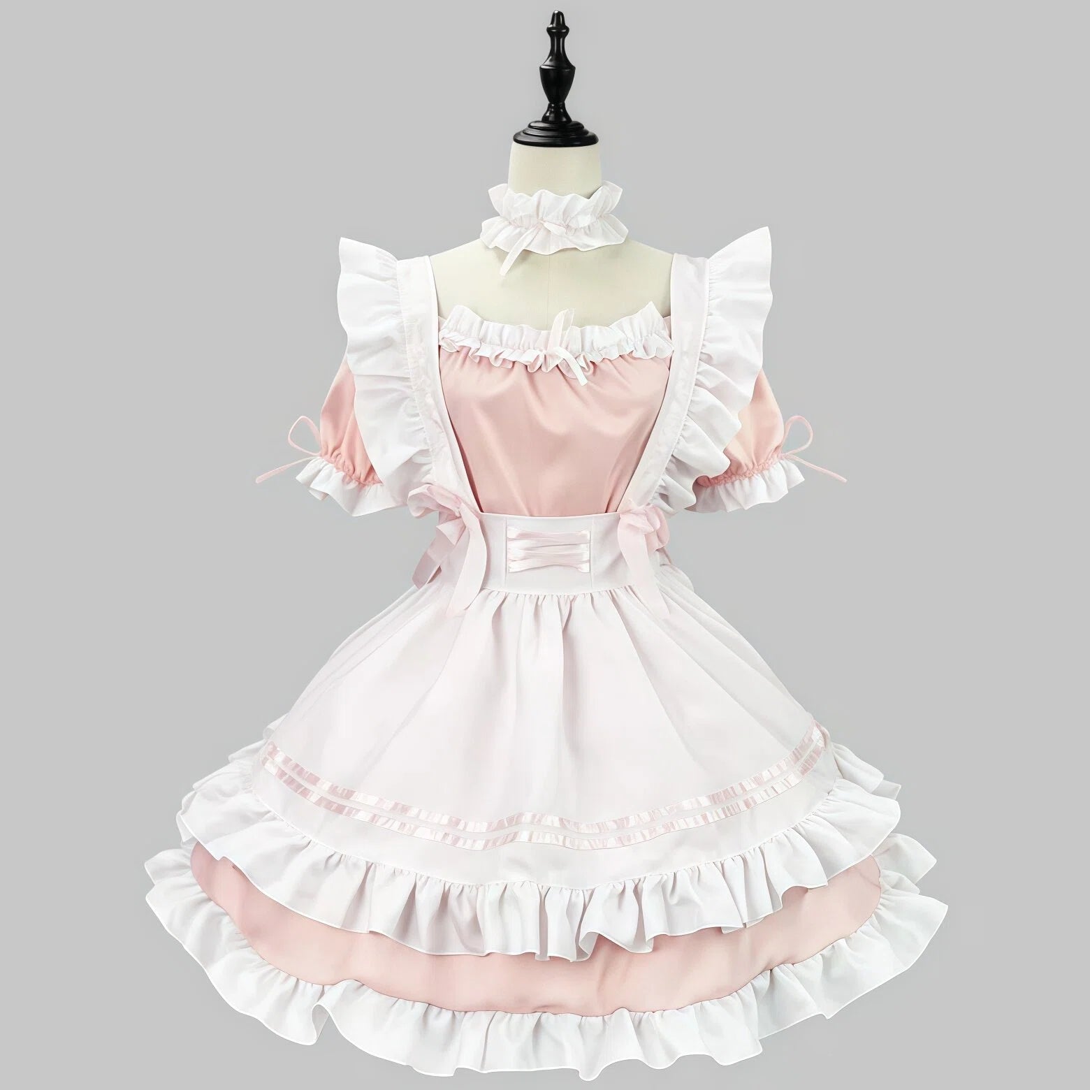 Black & White Ruffled Maid Outfit – 3-Piece Cosplay Set