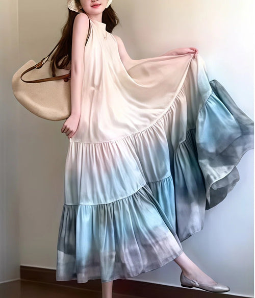 Ombré Print  Maxi Dress