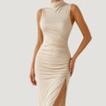 Women's Sleeveless Slit Maxi Dress